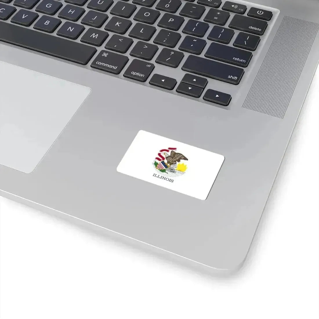 Flag of Illinois (United States) STICKER Vinyl Kiss-Cut Decal - The Sticker Space