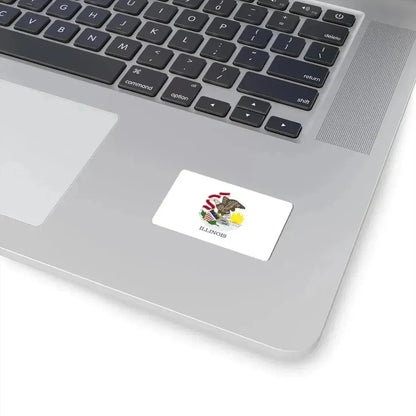 Flag of Illinois (United States) STICKER Vinyl Kiss-Cut Decal - The Sticker Space