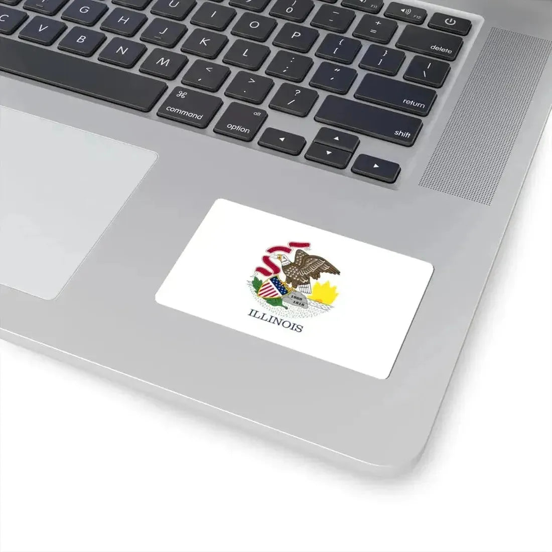 Flag of Illinois (United States) STICKER Vinyl Kiss-Cut Decal - The Sticker Space