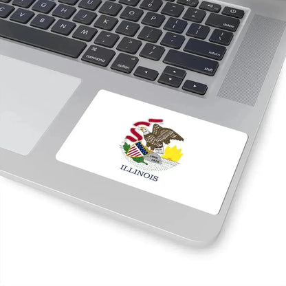 Flag of Illinois (United States) STICKER Vinyl Kiss-Cut Decal - The Sticker Space