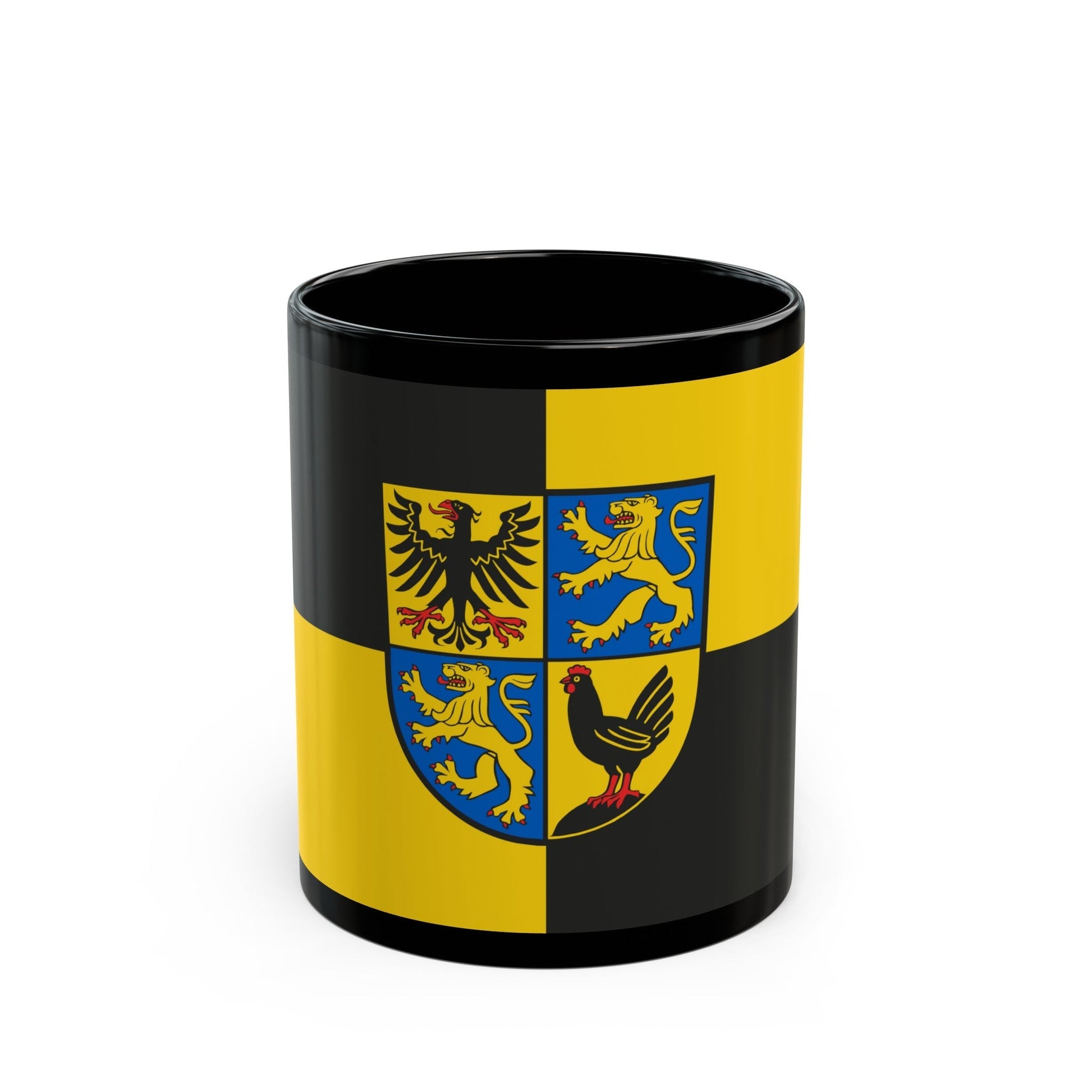 Flag of Ilm Kreis Germany - Black Coffee Mug-11oz-The Sticker Space