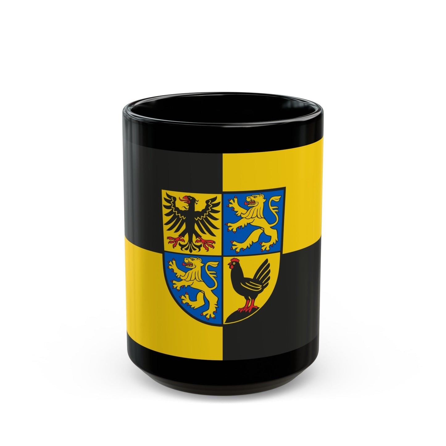 Flag of Ilm Kreis Germany - Black Coffee Mug-15oz-The Sticker Space