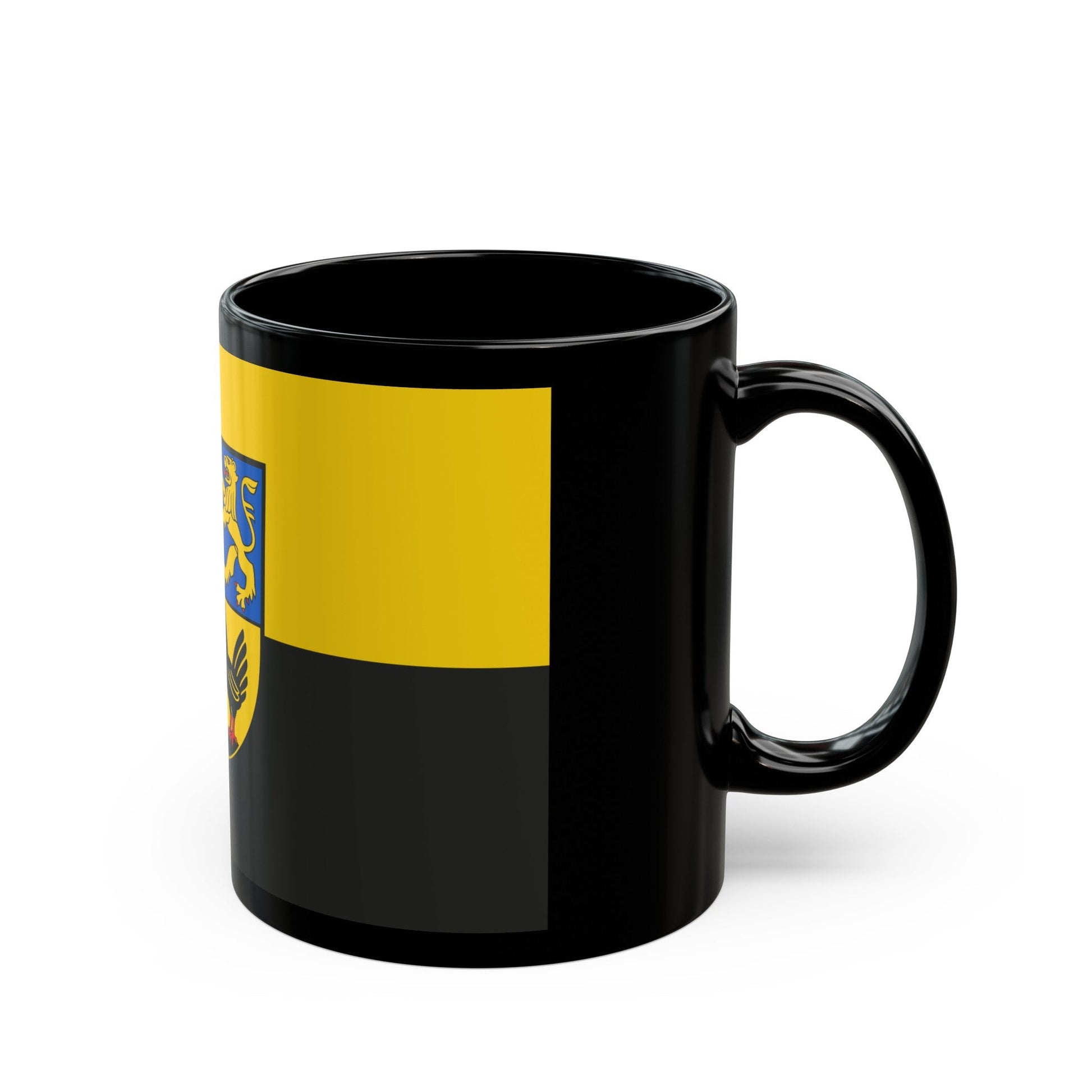 Flag of Ilm Kreis Germany - Black Coffee Mug-The Sticker Space