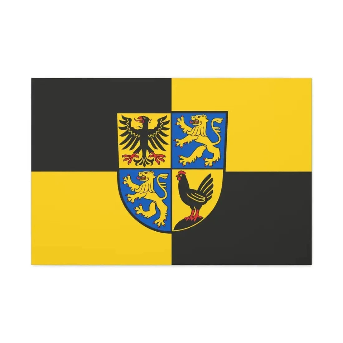 Flag of Ilm Kreis Germany - Canvas Wall Art 36" x 24" 1.25" - The Sticker Space
