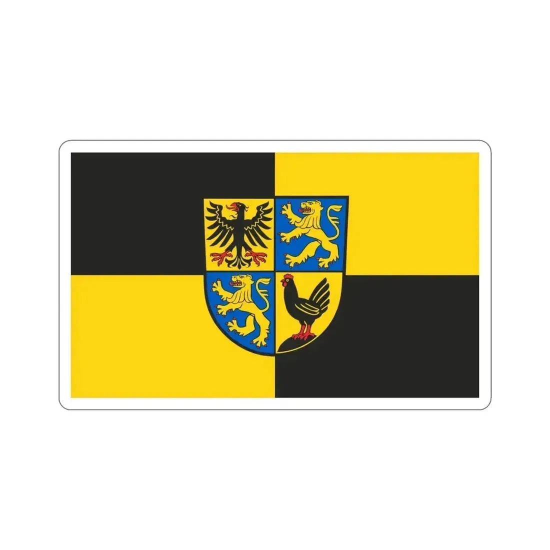 Flag of Ilm Kreis Germany STICKER Vinyl Die-Cut Decal 5 Inch - The Sticker Space