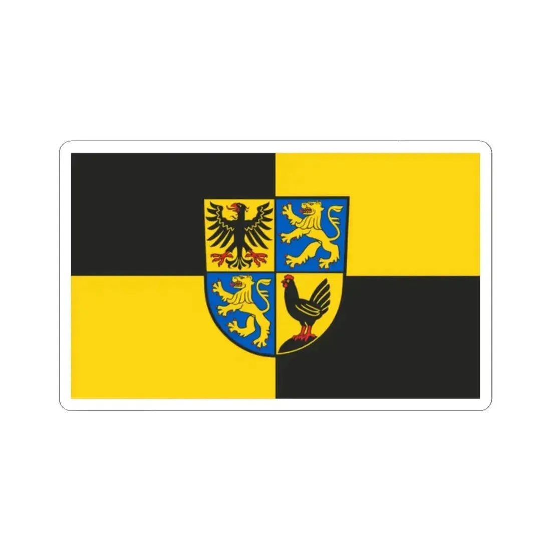 Flag of Ilm Kreis Germany - STICKER Vinyl Kiss-Cut Decal 2 Inch White - The Sticker Space