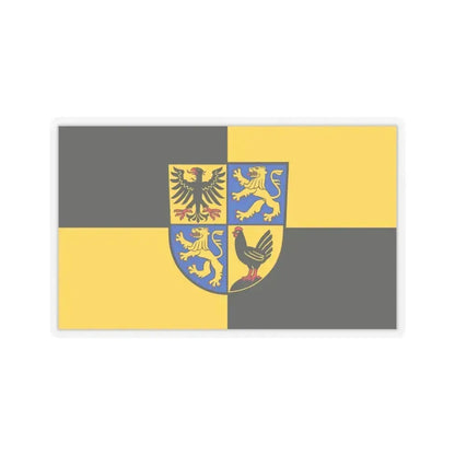 Flag of Ilm Kreis Germany - STICKER Vinyl Kiss-Cut Decal 4 Inch Transparent - The Sticker Space