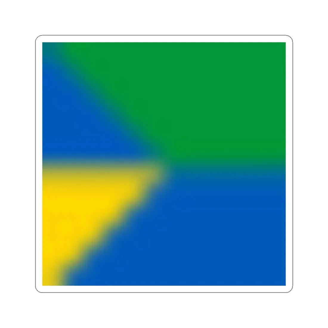 Flag of Ilnyk (Ukraine) STICKER Vinyl Kiss-Cut Decal 4 Inch White - The Sticker Space