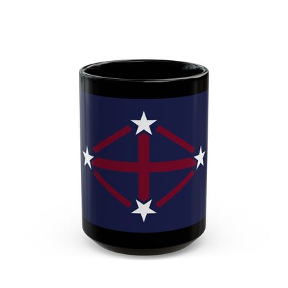 Flag of Imperial Japanese Antarctic Expedition 2 - Black Coffee Mug-15oz-The Sticker Space