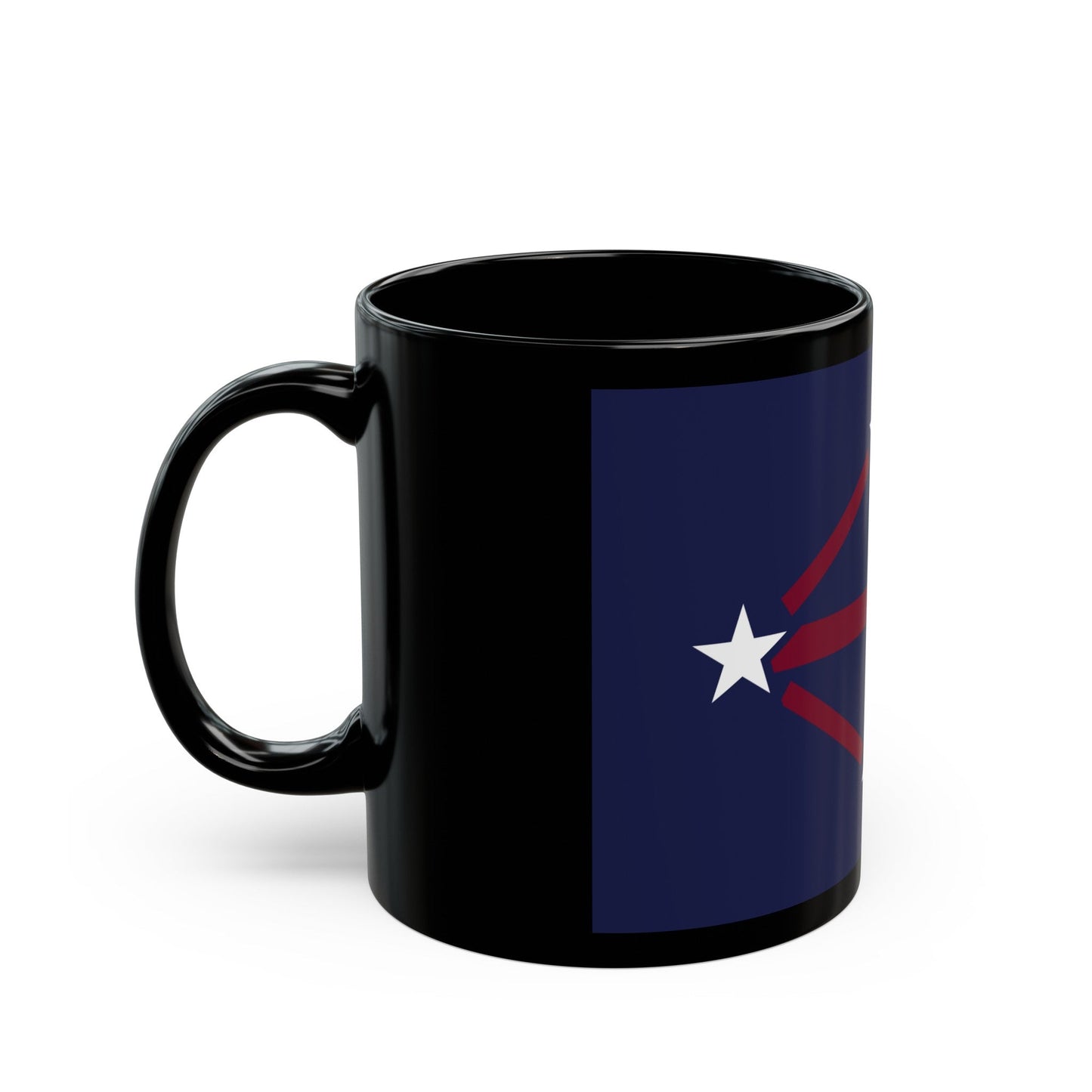 Flag of Imperial Japanese Antarctic Expedition 2 - Black Coffee Mug-The Sticker Space