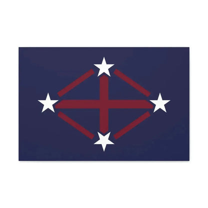 Flag of Imperial Japanese Antarctic Expedition 2 - Canvas Wall Art 24″ x 16″ 1.25" - The Sticker Space