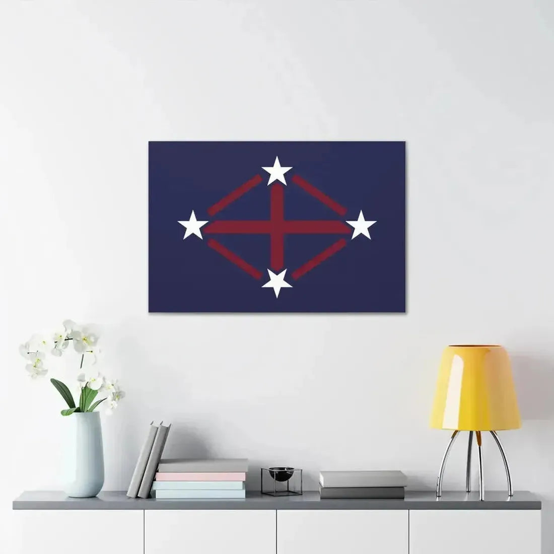 Flag of Imperial Japanese Antarctic Expedition 2 - Canvas Wall Art - The Sticker Space