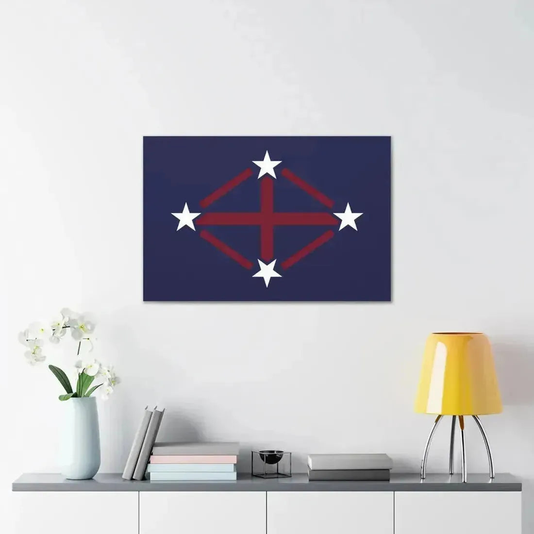 Flag of Imperial Japanese Antarctic Expedition 2 - Canvas Wall Art - The Sticker Space