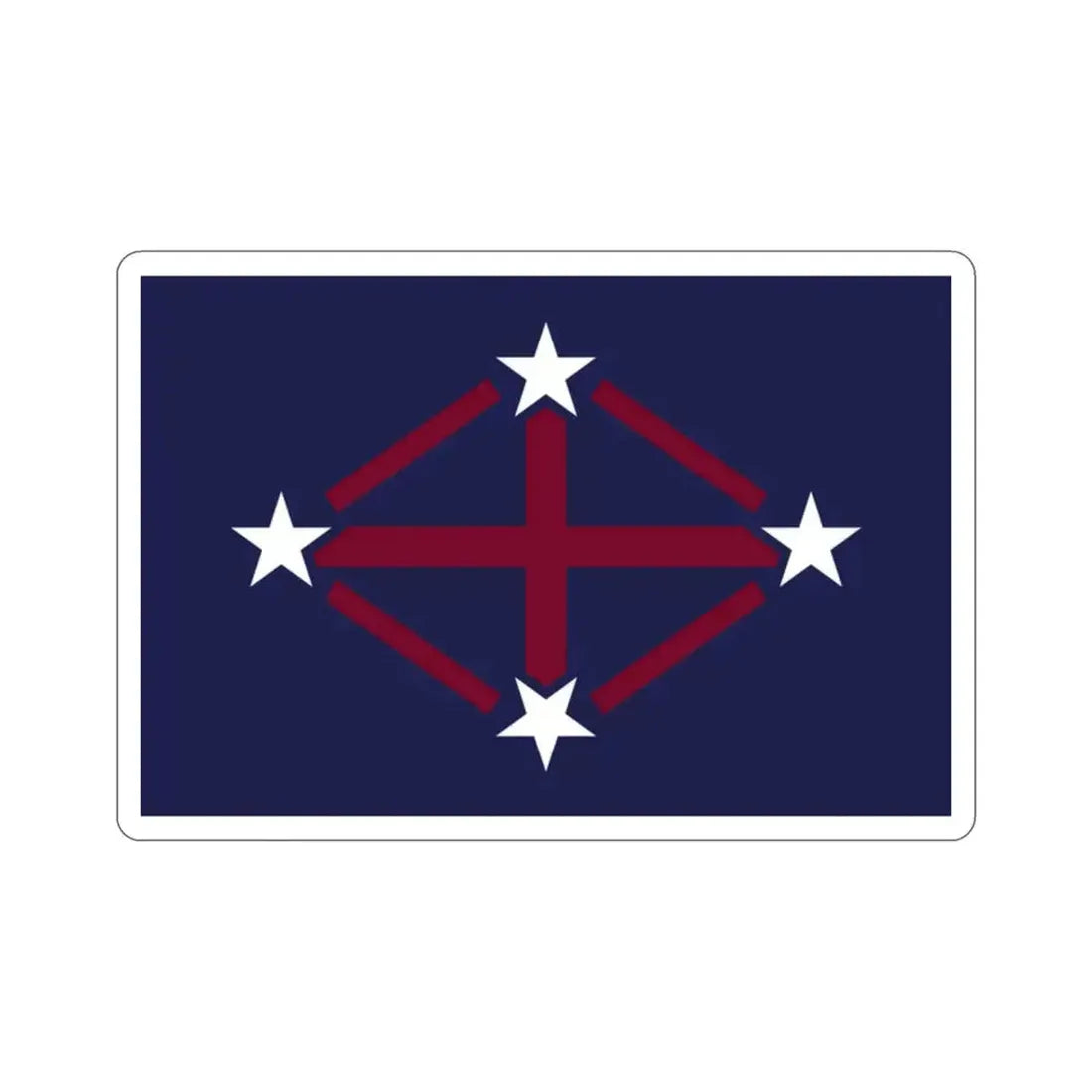 Flag of Imperial Japanese Antarctic Expedition 2 STICKER Vinyl Die-Cut Decal 2 Inch - The Sticker Space