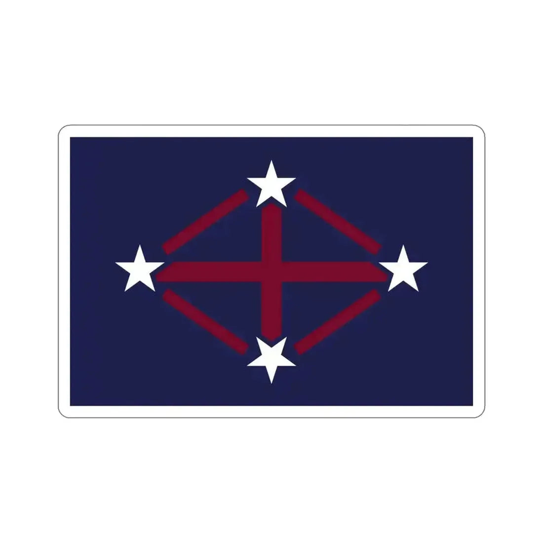 Flag of Imperial Japanese Antarctic Expedition 2 STICKER Vinyl Die-Cut Decal 4 Inch - The Sticker Space