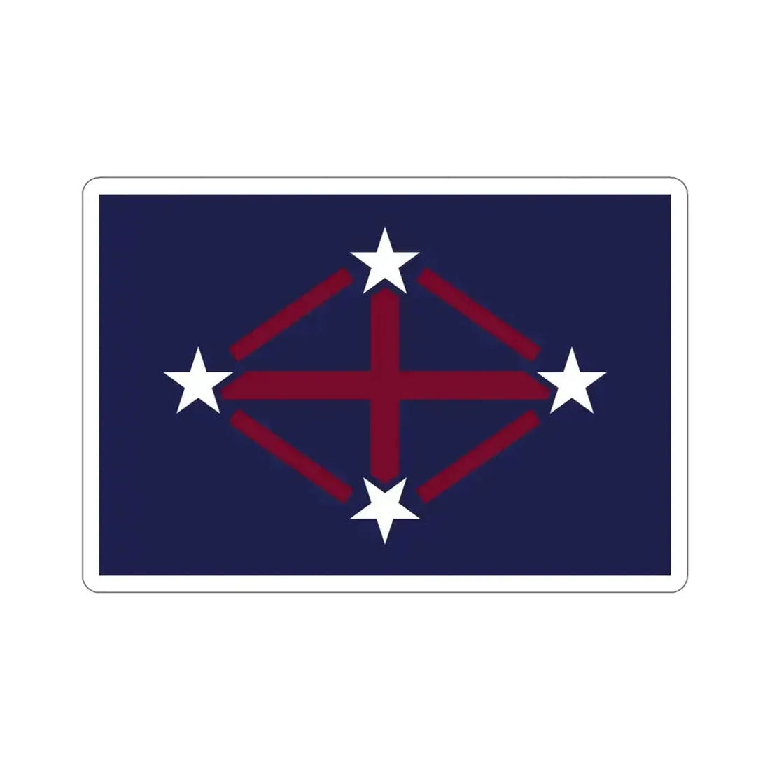 Flag of Imperial Japanese Antarctic Expedition 2 STICKER Vinyl Die-Cut Decal 4 Inch - The Sticker Space