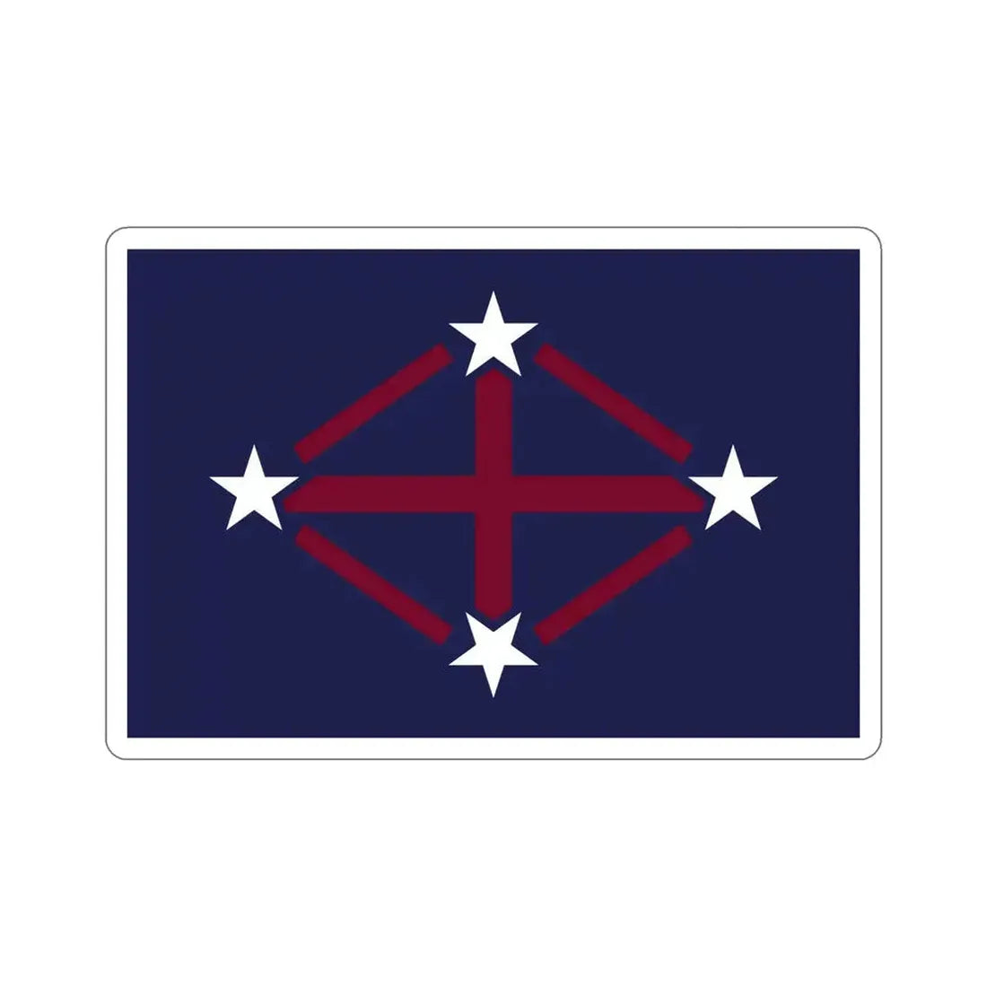 Flag of Imperial Japanese Antarctic Expedition 2 STICKER Vinyl Die-Cut Decal 5 Inch - The Sticker Space