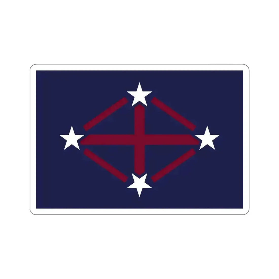 Flag of Imperial Japanese Antarctic Expedition 2 STICKER Vinyl Die-Cut Decal 6 Inch - The Sticker Space