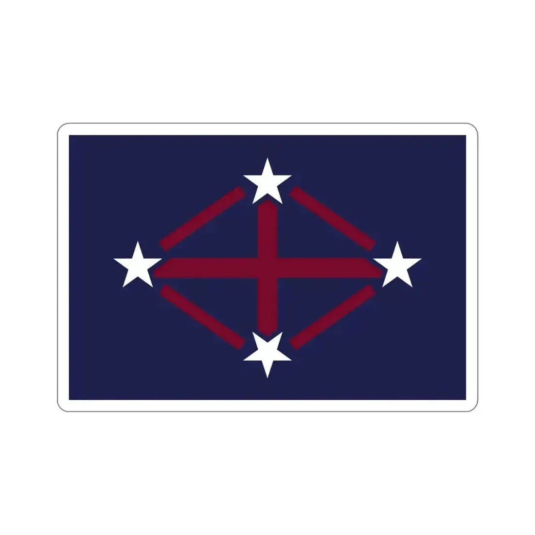 Flag of Imperial Japanese Antarctic Expedition 2 STICKER Vinyl Die-Cut Decal 6 Inch - The Sticker Space