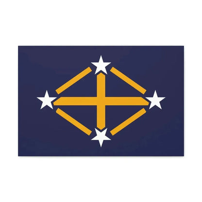 Flag of Imperial Japanese Antarctic Expedition - Canvas Wall Art 24″ x 16″ 1.25" - The Sticker Space