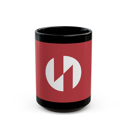 Flag of Inagi Tokyo Japan - Black Coffee Mug-15oz-The Sticker Space