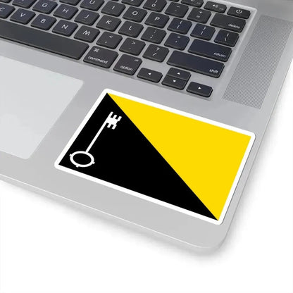 Flag of Incourt (Belgium) STICKER Vinyl Kiss-Cut Decal - The Sticker Space