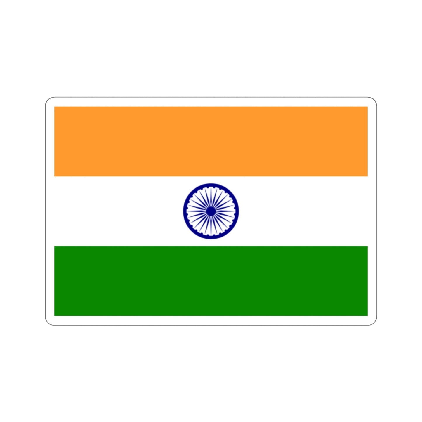 Flag of India STICKER Vinyl Die-Cut Decal-2 Inch-The Sticker Space