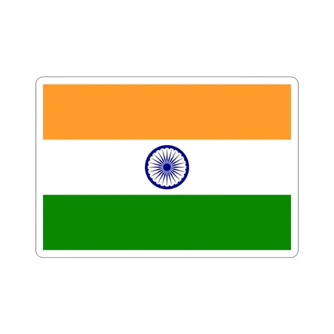 Flag of India STICKER Vinyl Die-Cut Decal 2 Inch - The Sticker Space