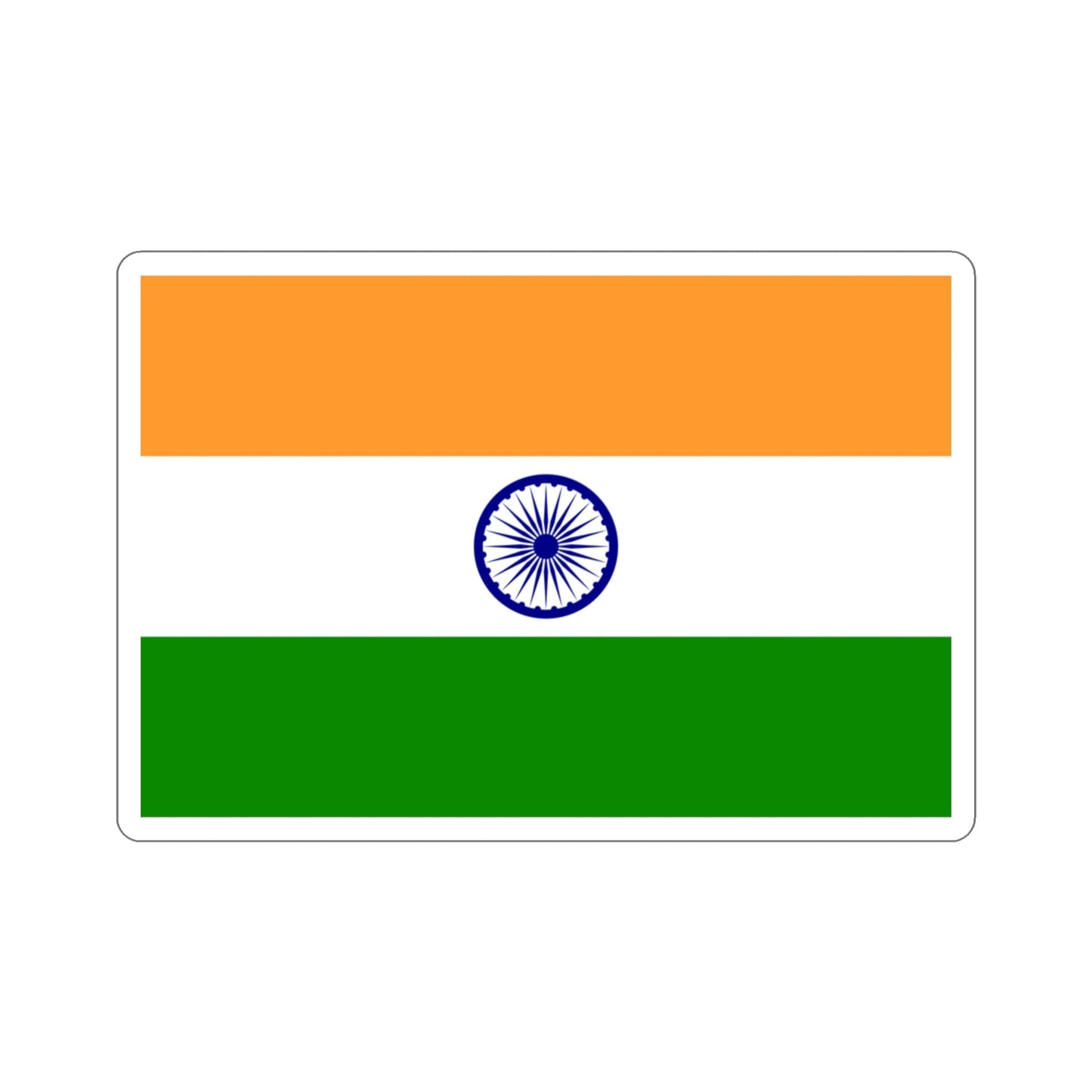 Flag of India STICKER Vinyl Die-Cut Decal-3 Inch-The Sticker Space