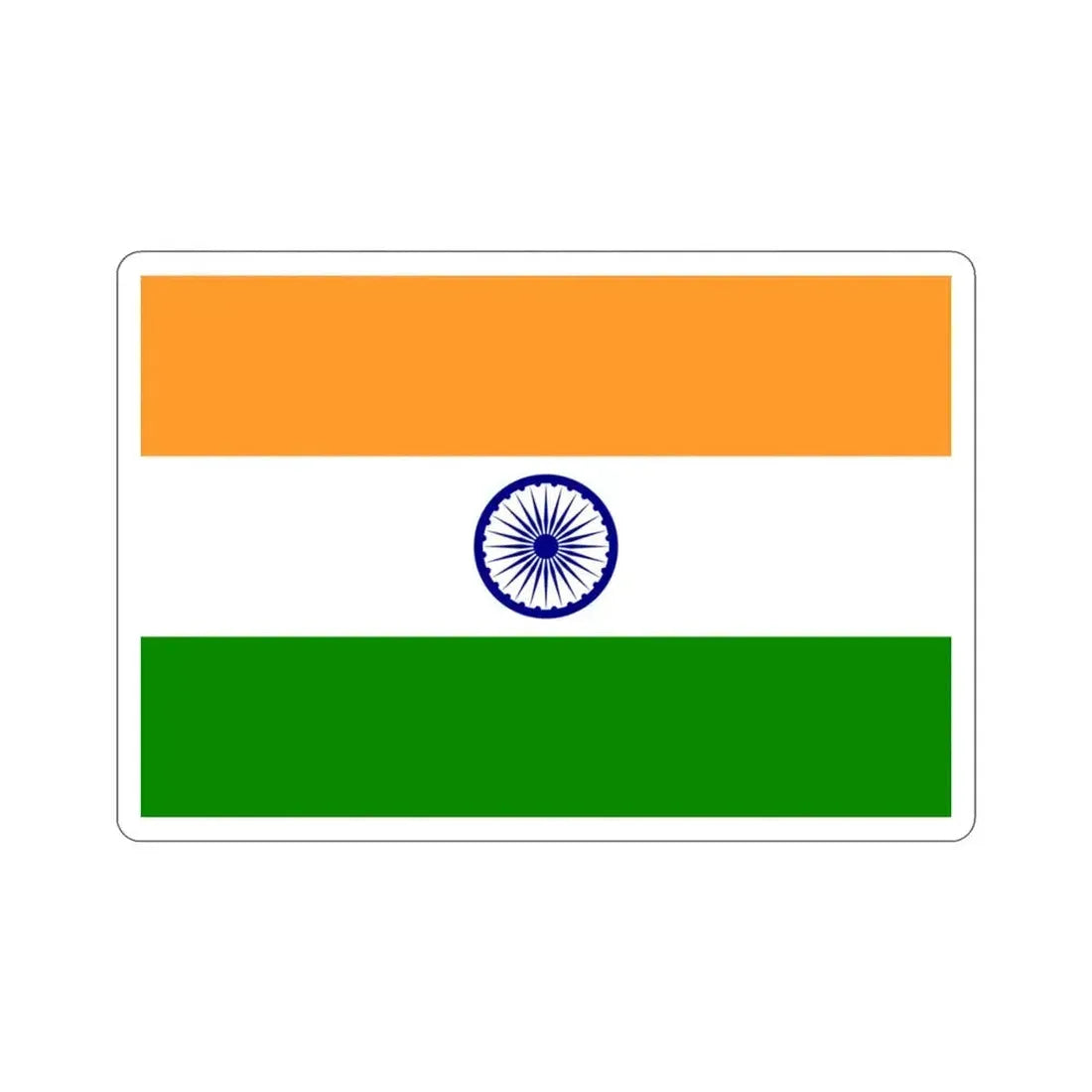 Flag of India STICKER Vinyl Die-Cut Decal 3 Inch - The Sticker Space