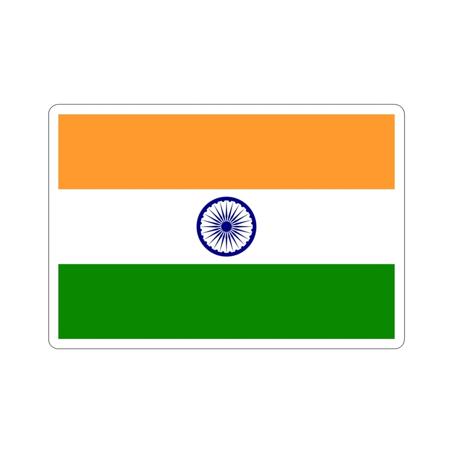 Flag of India STICKER Vinyl Die-Cut Decal-4 Inch-The Sticker Space