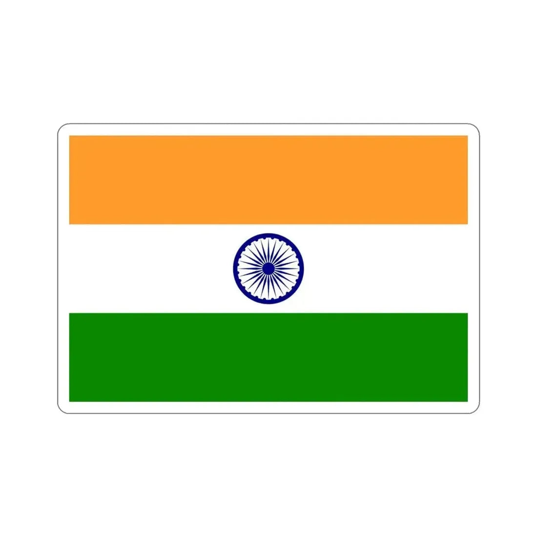 Flag of India STICKER Vinyl Die-Cut Decal 4 Inch - The Sticker Space