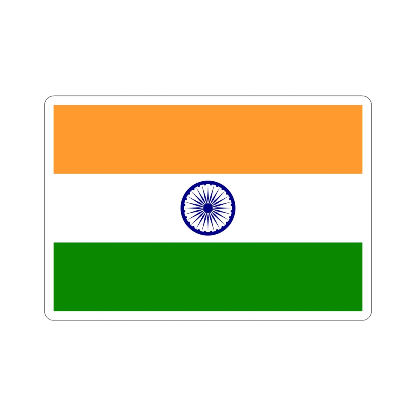 Flag of India STICKER Vinyl Die-Cut Decal-5 Inch-The Sticker Space