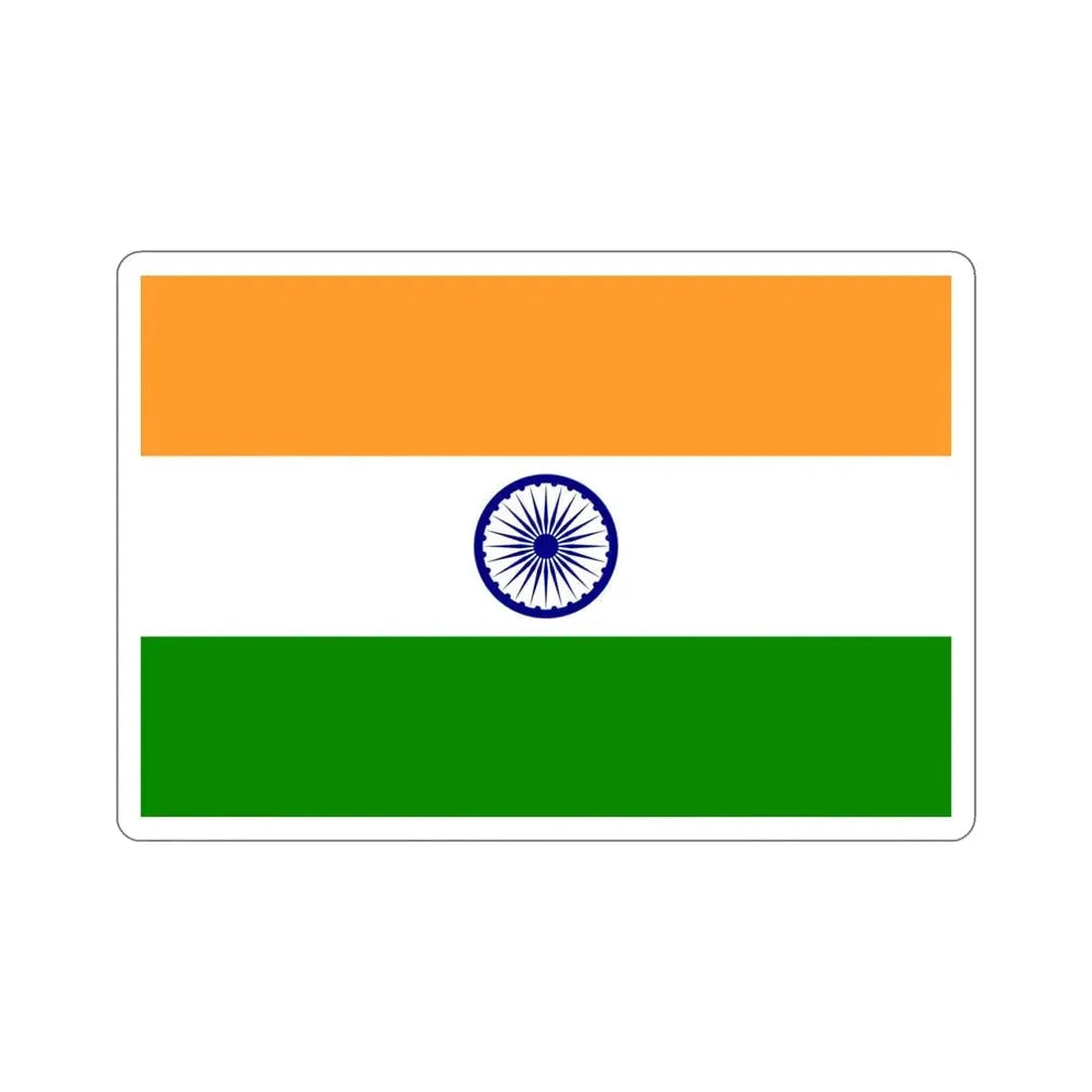 Flag of India STICKER Vinyl Die-Cut Decal 5 Inch - The Sticker Space