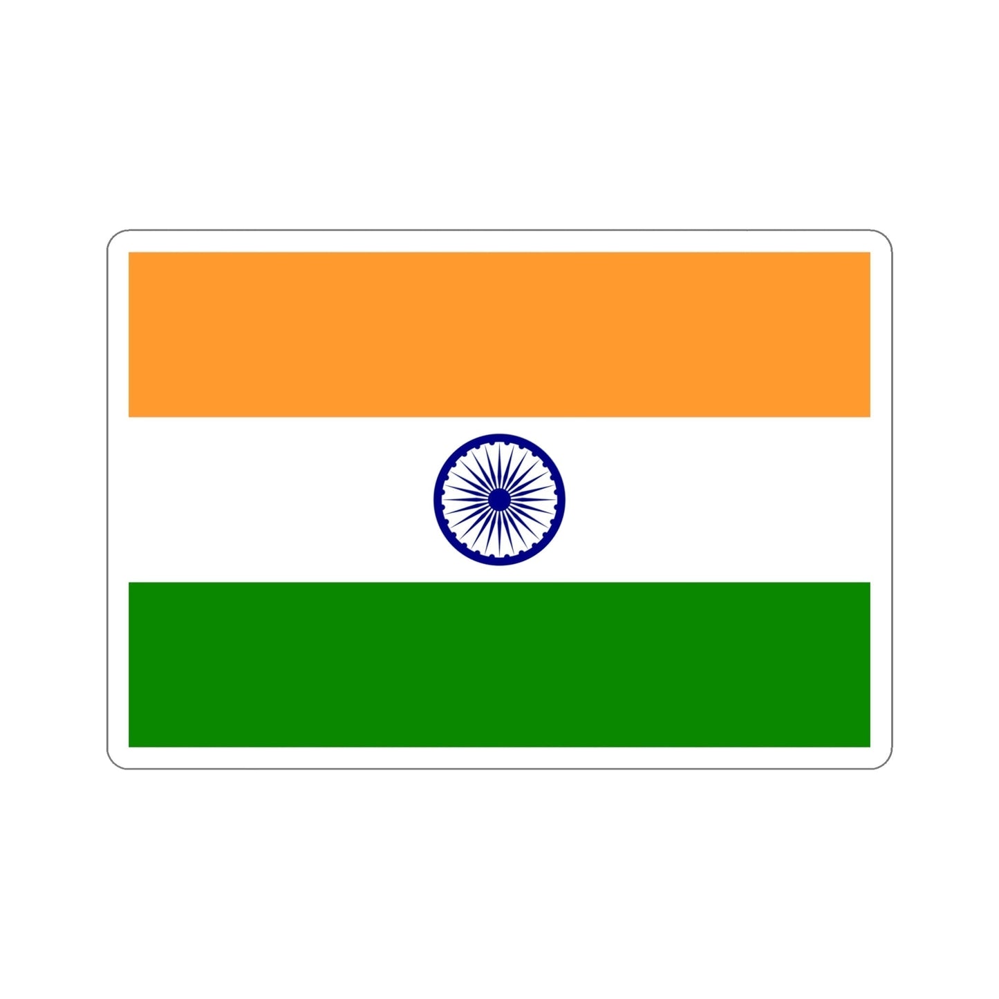 Flag of India STICKER Vinyl Die-Cut Decal-6 Inch-The Sticker Space