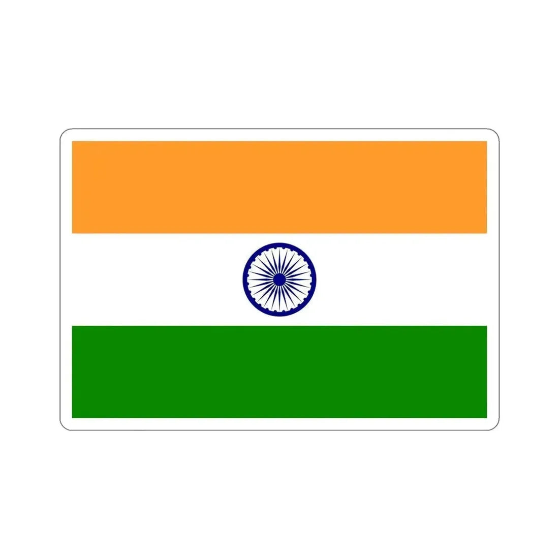 Flag of India STICKER Vinyl Die-Cut Decal 6 Inch - The Sticker Space