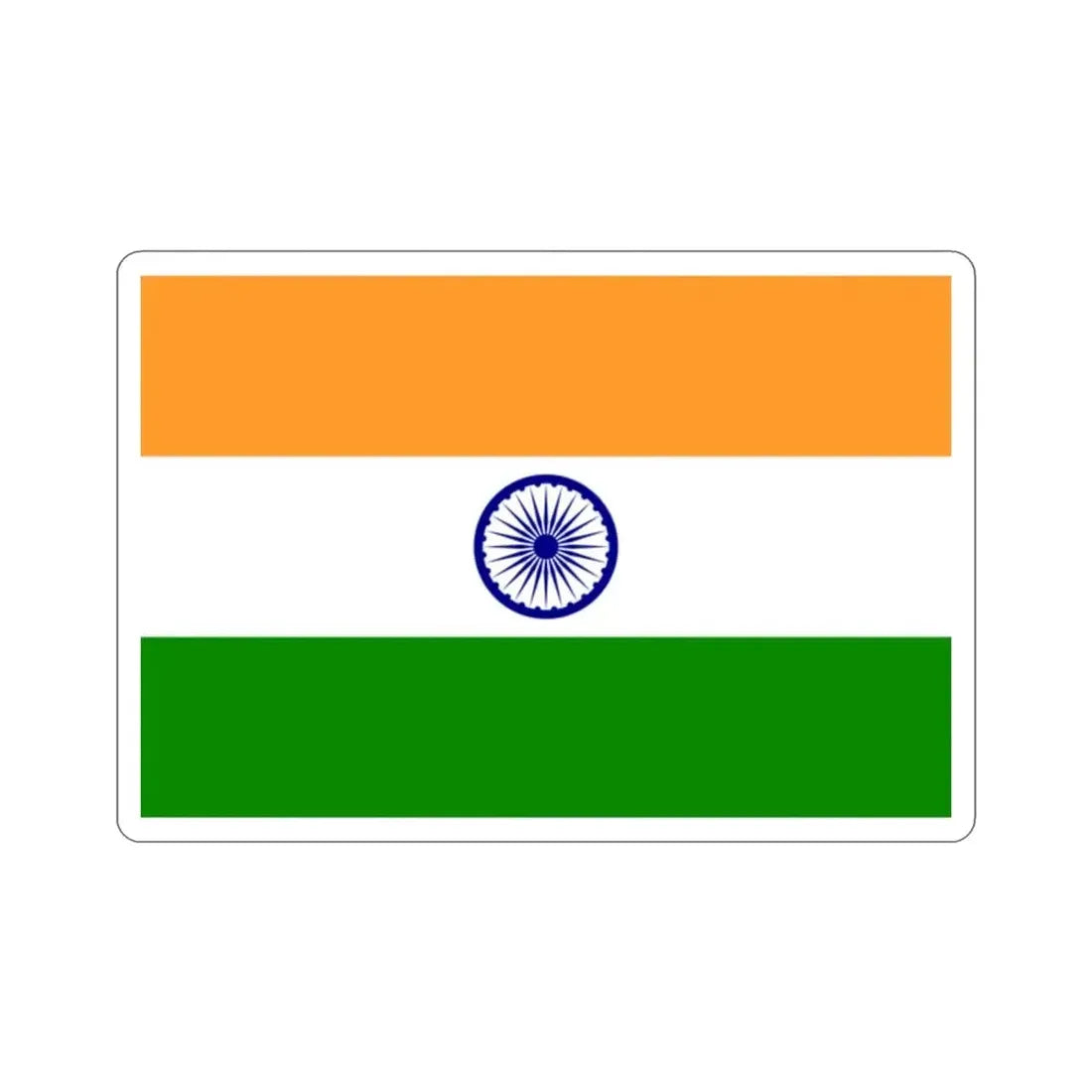 Flag of India STICKER Vinyl Die-Cut Decal - The Sticker Space
