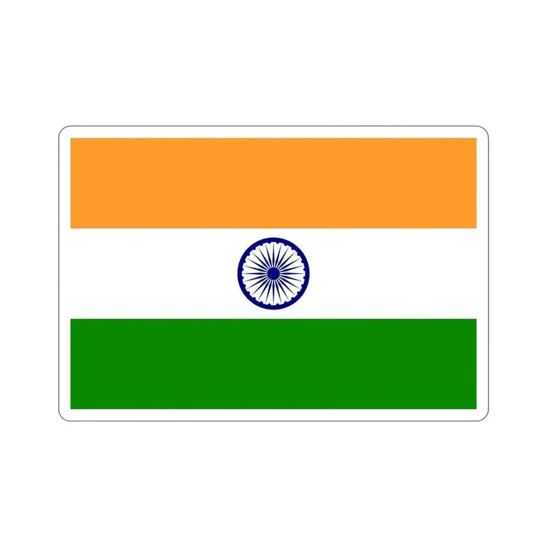 Flag of India STICKER Vinyl Die-Cut Decal - The Sticker Space