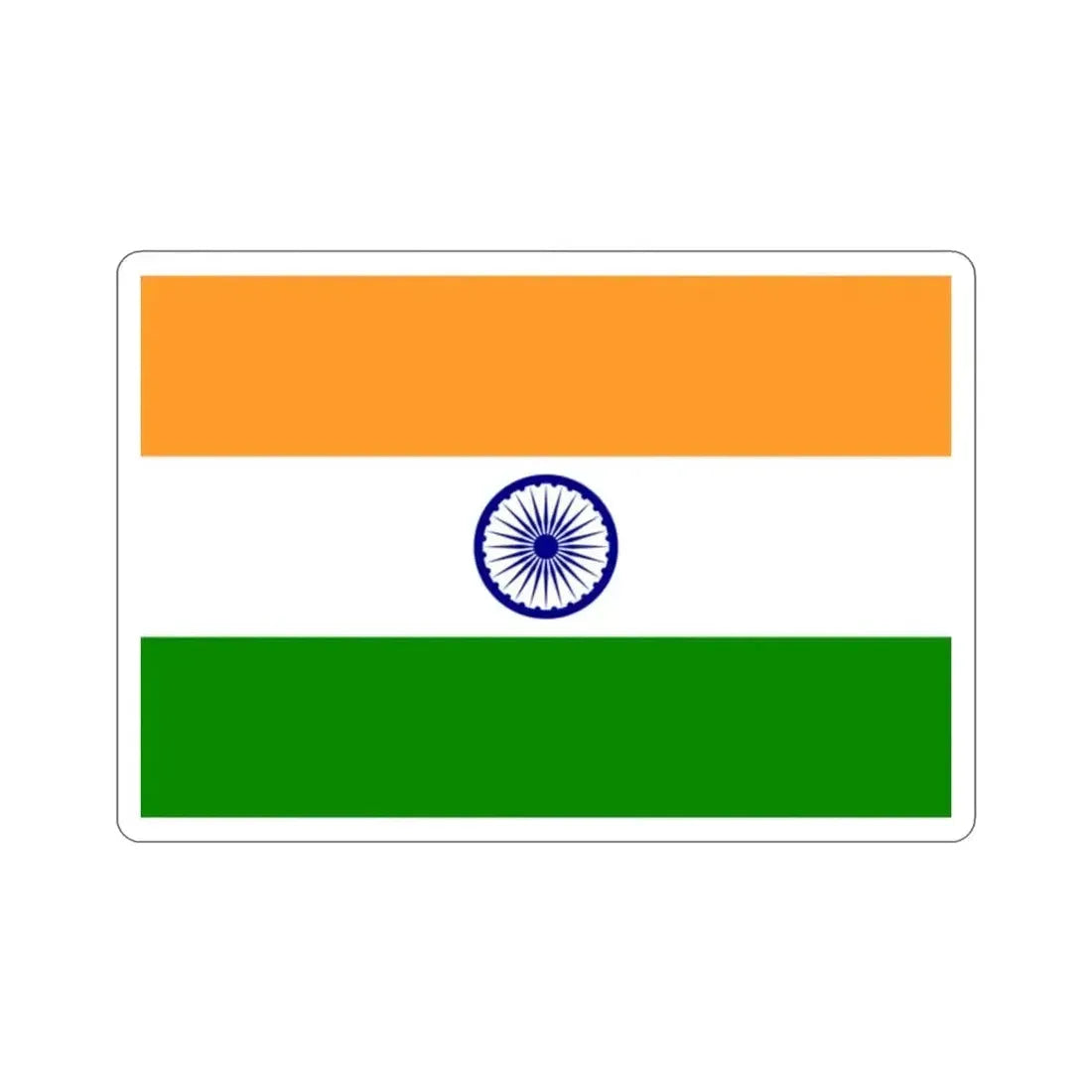 Flag of India STICKER Vinyl Die-Cut Decal - The Sticker Space