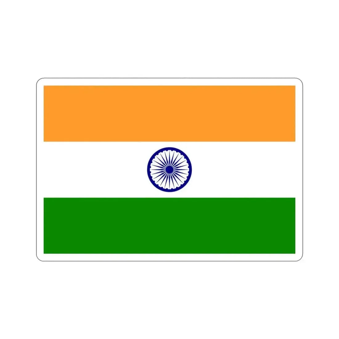 Flag of India STICKER Vinyl Die-Cut Decal - The Sticker Space