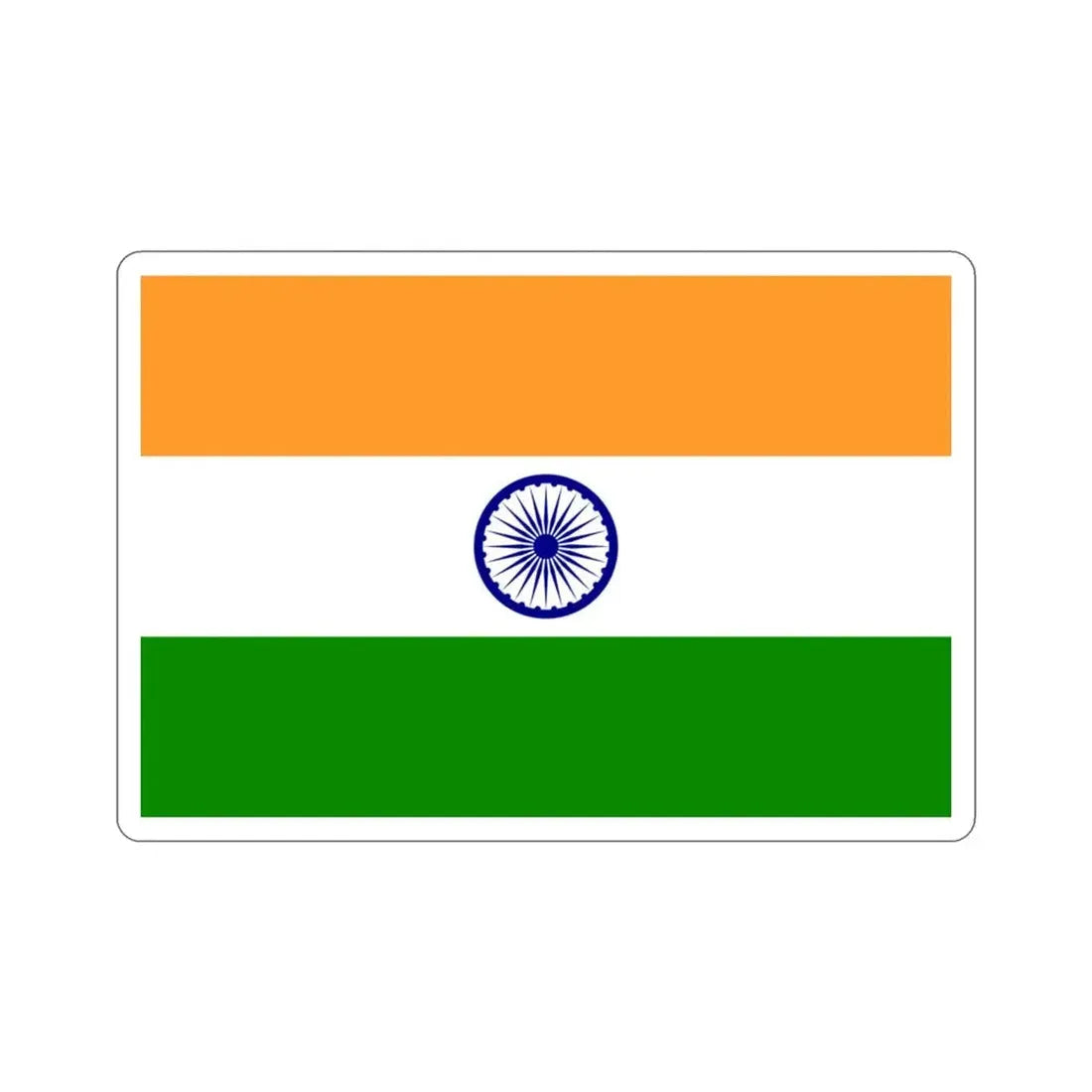 Flag of India STICKER Vinyl Die-Cut Decal - The Sticker Space