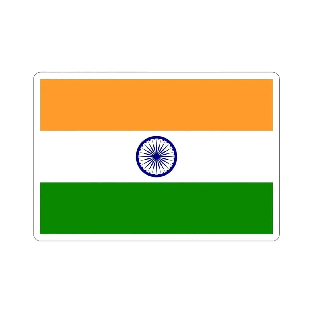 Flag of India STICKER Vinyl Die-Cut Decal - The Sticker Space