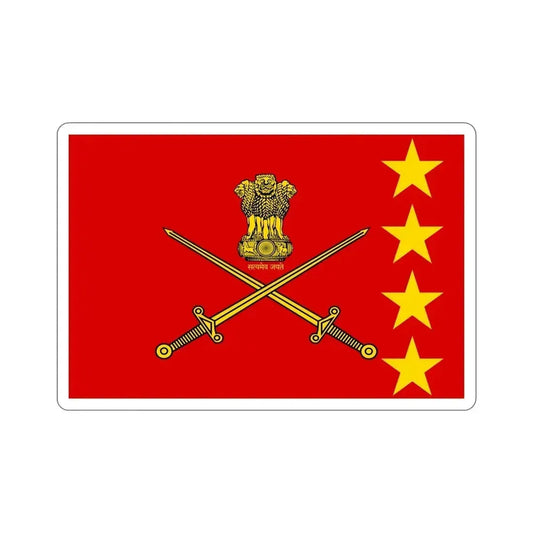 Flag of Indian Generals (India) STICKER Vinyl Die-Cut Decal 6 Inch - The Sticker Space