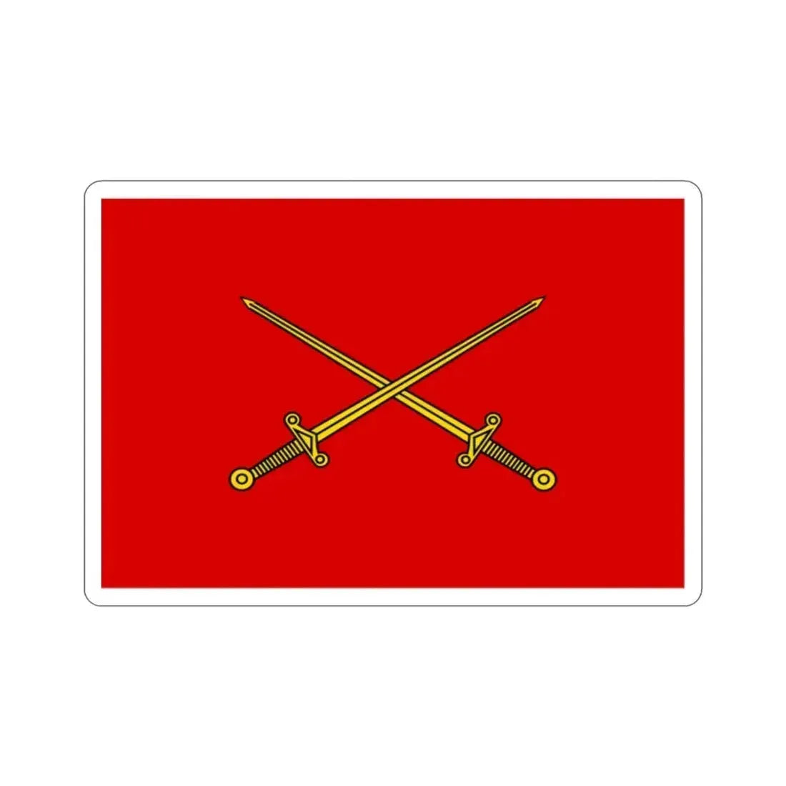 Flag of Indian Lieutenant Generals, Army Headquarters (India) STICKER Vinyl Die-Cut Decal 2 Inch - The Sticker Space