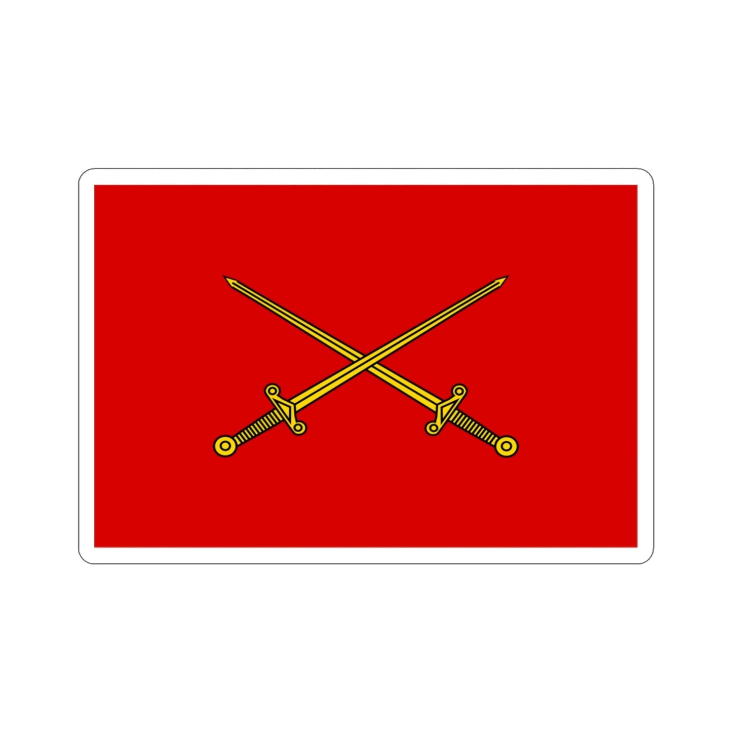 Flag of Indian Lieutenant Generals, Army Headquarters (India) STICKER Vinyl Die-Cut Decal-3 Inch-The Sticker Space