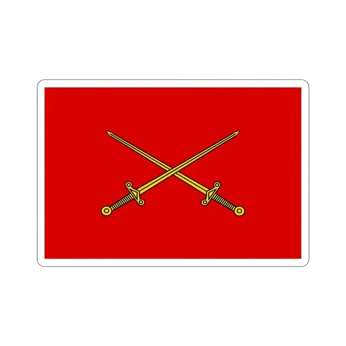 Flag of Indian Lieutenant Generals, Army Headquarters (India) STICKER Vinyl Die-Cut Decal 3 Inch - The Sticker Space