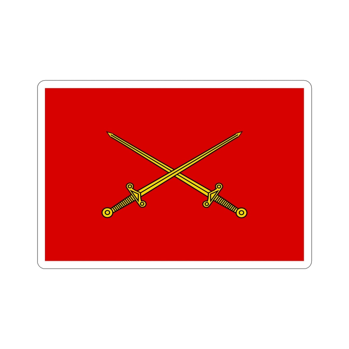 Flag of Indian Lieutenant Generals, Army Headquarters (India) STICKER Vinyl Die-Cut Decal-4 Inch-The Sticker Space