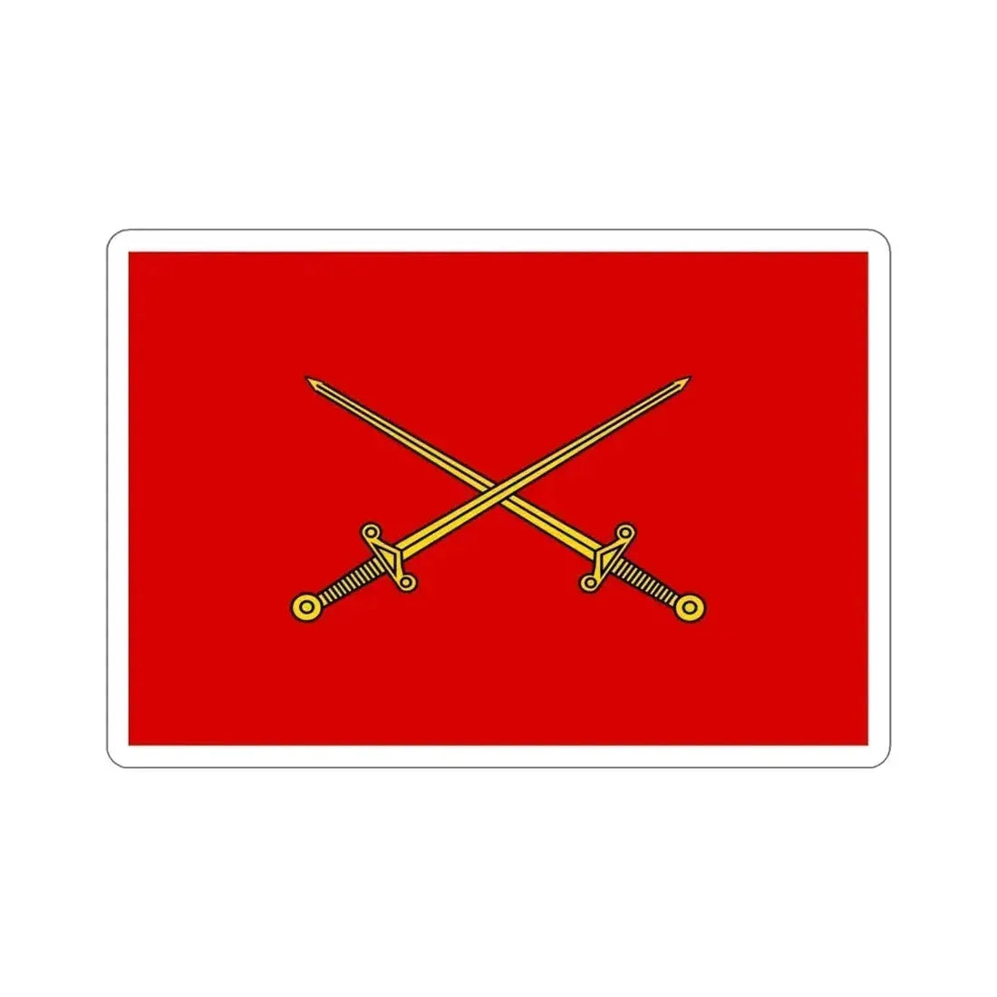 Flag of Indian Lieutenant Generals, Army Headquarters (India) STICKER Vinyl Die-Cut Decal 4 Inch - The Sticker Space