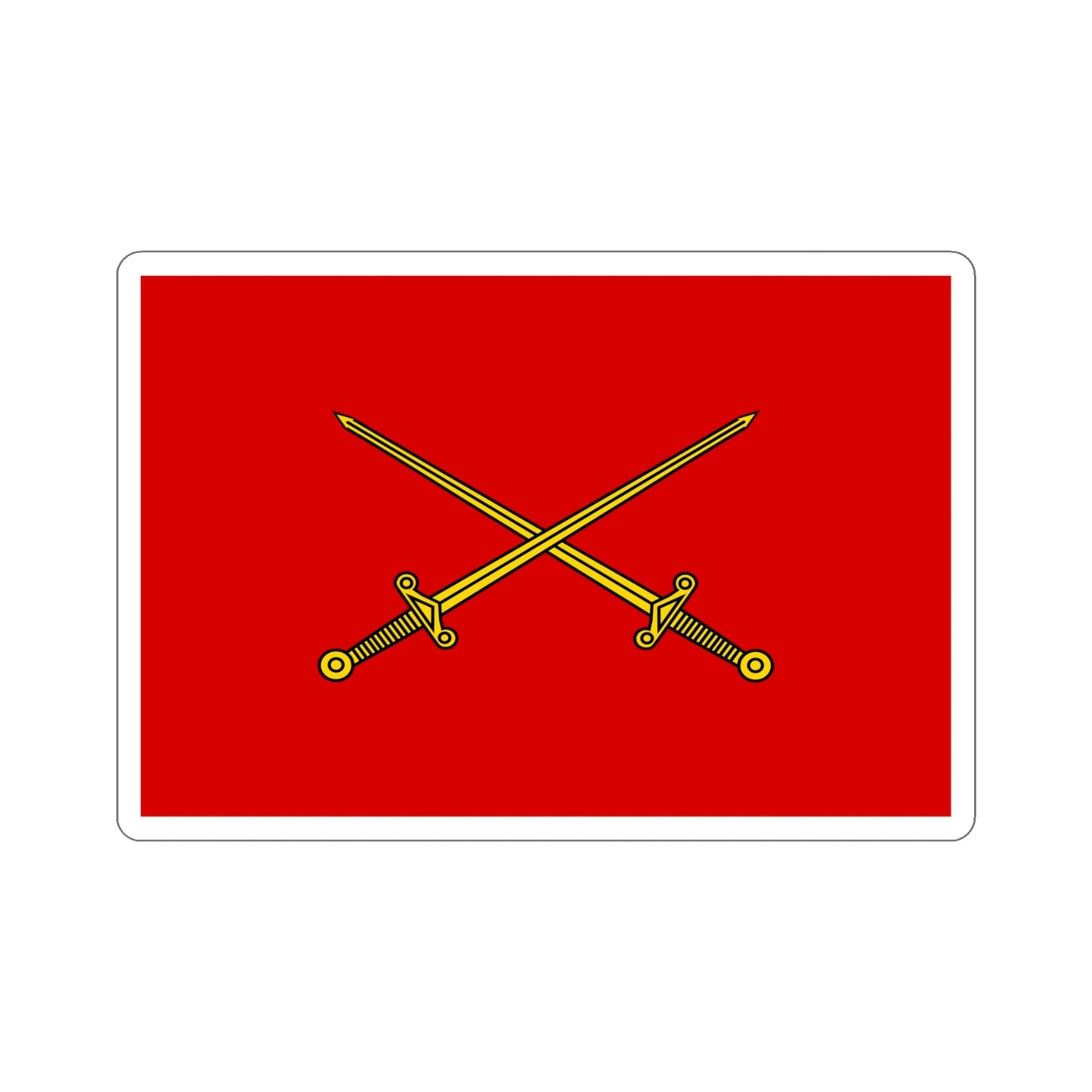 Flag of Indian Lieutenant Generals, Army Headquarters (India) STICKER Vinyl Die-Cut Decal-5 Inch-The Sticker Space