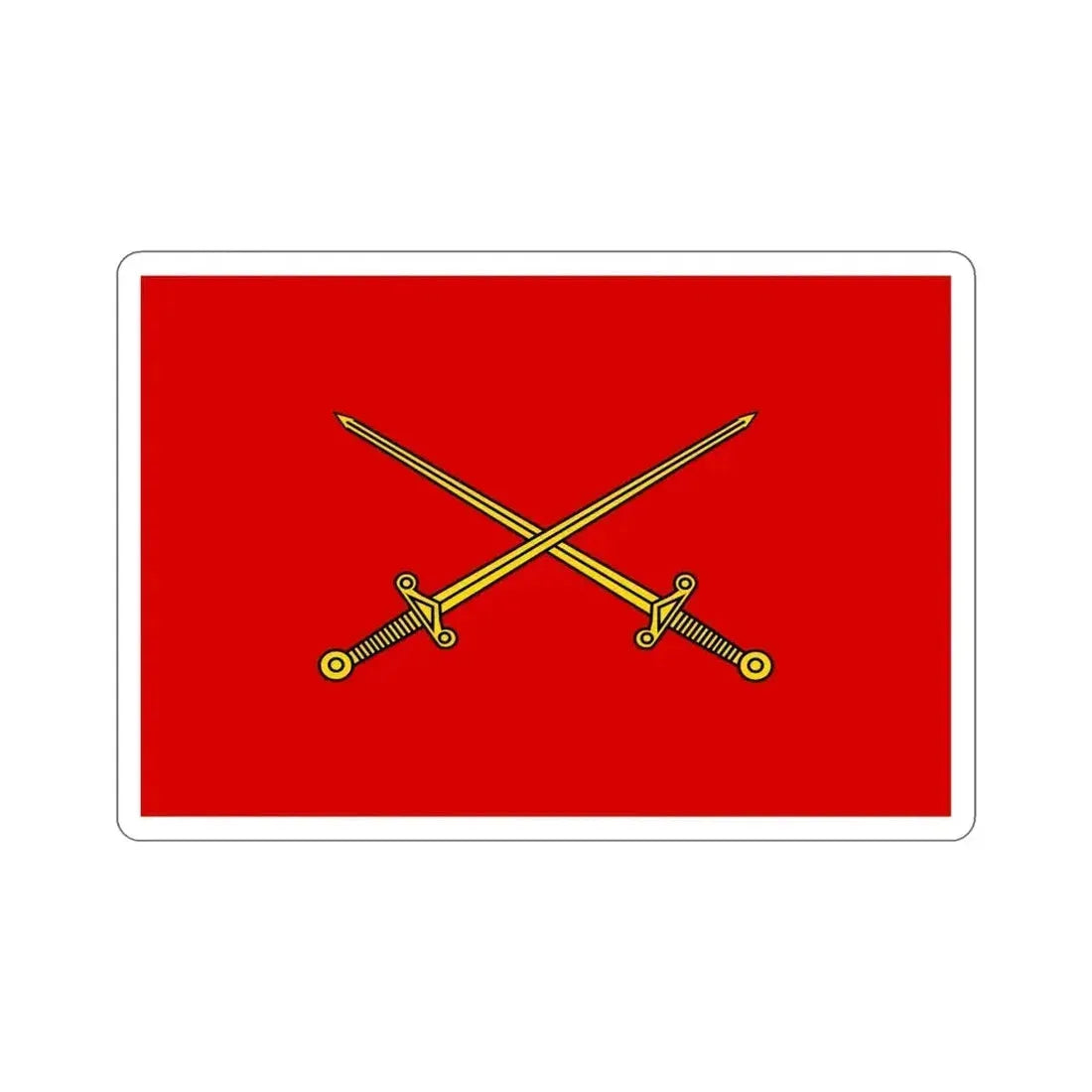 Flag of Indian Lieutenant Generals, Army Headquarters (India) STICKER Vinyl Die-Cut Decal 5 Inch - The Sticker Space